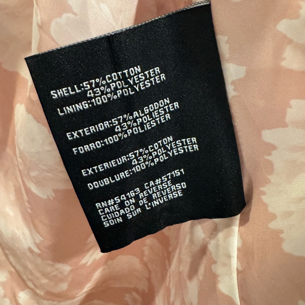 Guess | Blush Pink Double-Breasted Trench Jacket | Lightweight City Chic - Picture 14 of 15